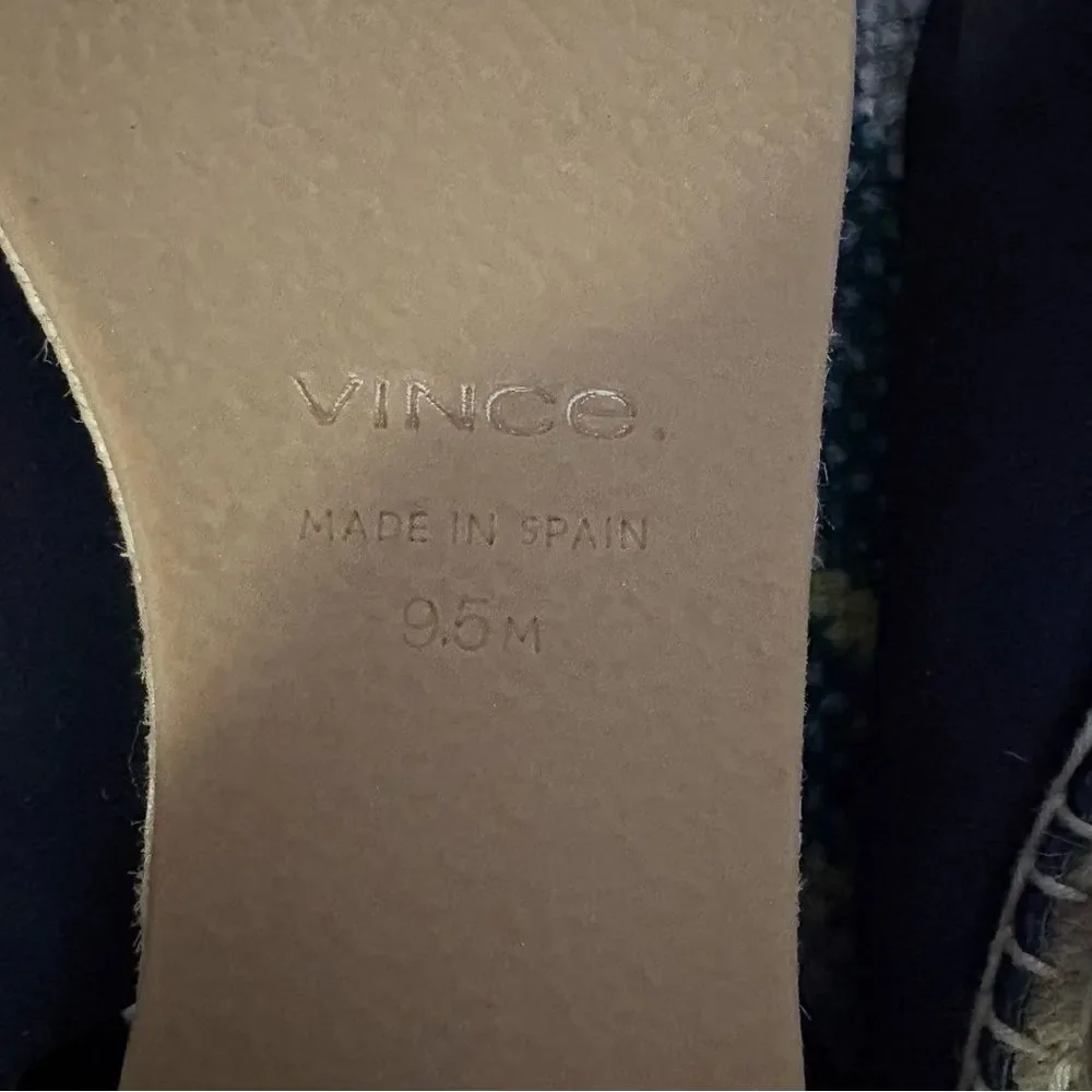 Vince Linton espadrille velvet/suede black 9.5